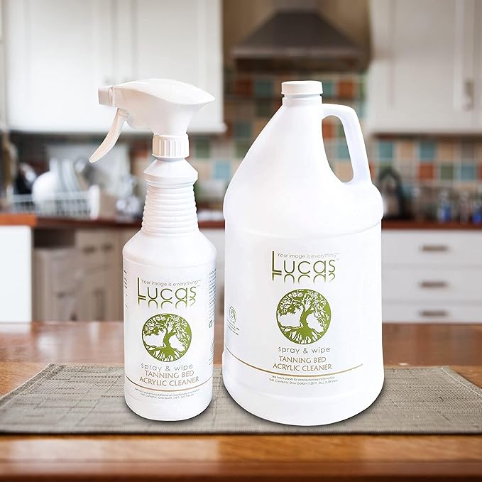 Lucasol Lucas Acrylic and Plastic All Purpose Cleaner Spray 32 FL oz + 1 Gallon Refill Size - Bundle
