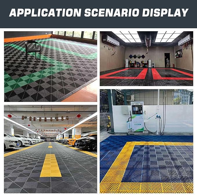Trench Drainage GrateDrain Covers Outdoor Tiles 50x50cm All-Weather Modular Mats for Garage Terrace &amp Bathroom - Quick-Drain Easy Clean(Color 120 pieces)