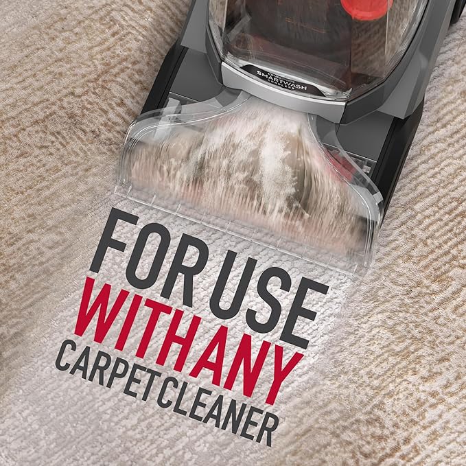 Hoover Pure Essentials Carpet Cleaner Solution 50 oz. Fresh Rain Scent Natural Plant Based Formula Deep Cleaning Carpet Shampoo Solution Pair with Hoover Carpet Cleaner Machine