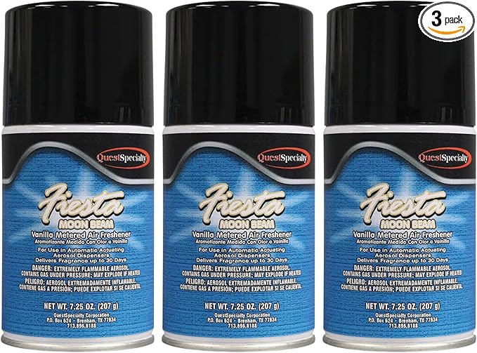Quest 3970 MOON BEAM Metered Air Freshener - Vanilla (3 Pack) Works in all metered dispenser