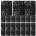 25pcs Black Plastic Trash Bags 90x110cm Thickened 2.5mil Garbage Bags for Kitchen Bathroom Office Bedroom Waste Disposal