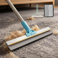 BFNN Carpet Rake for Pet Hair Removal | Reusable Dual-Action Carpet Broom Tool with Metal Scraper &amp Silicone Brush | 54 Adjustable Handle | 3Pcs Cat &amp Dog Fur Cleaning Kit for Rugs Couch &am