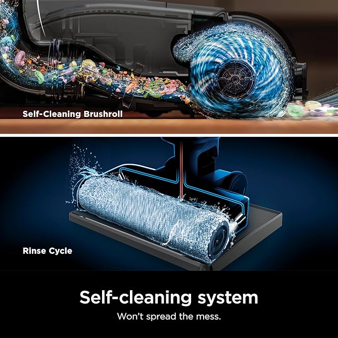 Shark HydroVac MessMaster Wet Dry Vacuum Cleaner Cordless 3-in-1 Vacuum Mop All in One &amp Self-Cleaning System Lightweight Powerful Suction for Hard Floors &amp Area Rugs Stone WD261Rose G