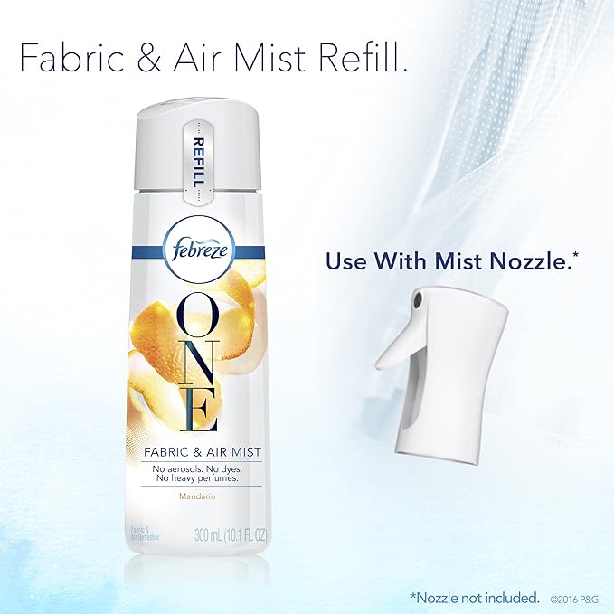 Febreze One Fabric and Air Mist Refill Mandarin Scent 10.1 Ounce
