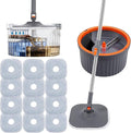 Chabatree Mop and Bucket SetSpin Mop and Bucket Set with Separate Dirty and Clean Water12 Replaceable Mop PadsDeep-Cleaning Mops for Floors Versatile Mops for Walls