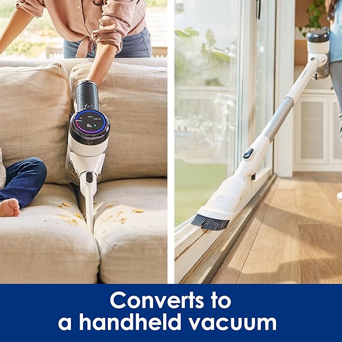 Tineco Smart Cordless Vacuum Cleaner Stick Vacuum with Anti-Tangle Brush &amp Fade-Free Suction Deep Clean for Hard Floor &amp Carpets Pet Hair Cleaning with Led Headlights