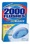 2000 FLUSHES 208082 Blue Plus Bleach Automatic Toilet Bowl Cleaner Twin-Pack 3.5 OZ [PACK OF 6]