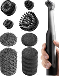 HOTO Wand™ Grout Brush and 16 PCS Replaceable Brush Head Set