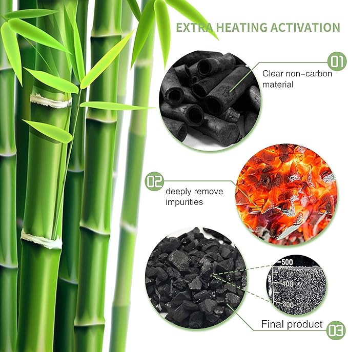 24 Pack Bamboo Charcoal Air Purifying Bag Activated Charcoal Bags Odor Absorber Moisture Absorber Natural Car Air Freshener Shoe Deodorizer Odor Eliminators For Home Pet Closet
