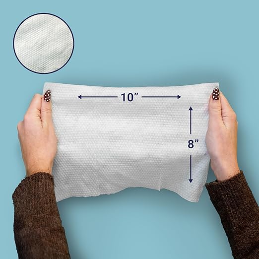 happimess WPE1003A-4SET Reusable Heavy Duty Kitchen Wipes Strong &amp Durable Multi-Surface Cleaning Cloths for Counters Stovetops &amp Grease Streak-Free &amp Unscented 50 Count (Pack of 4) 8