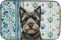 Caroline's Treasures Black Cairn Terrier Coastal Sea Glass Dish Drying Mat Absorbent Dish Drying Mat Pad for Kitchen Counter Dish Drainer Mat for Countertop 14 x 21 Multicolor