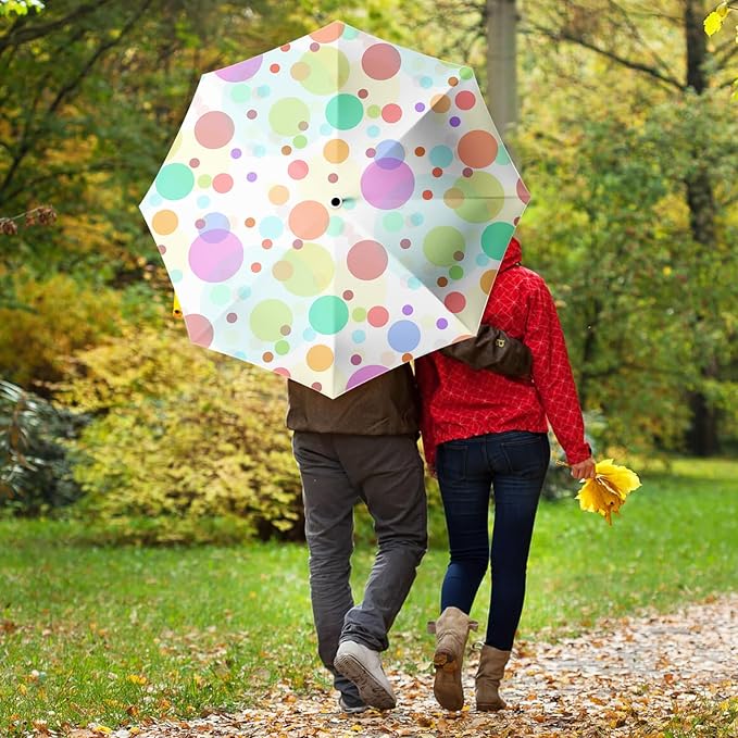 Small Compact Travel Automatic Folding Umbrella for Women Portable Lightweight Rain Wind UV Sun Shade