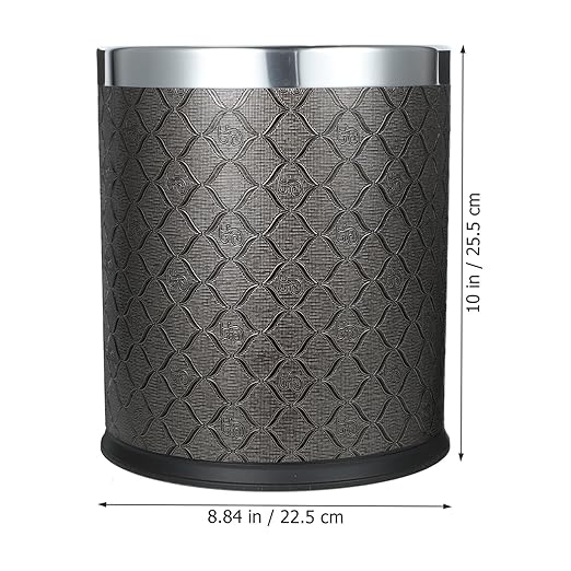 Cabilock Large Trash Can Plastic Waste Paper Bin Kitchen Waste Basket Slim Wastebasket