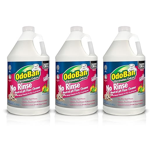 OdoBan Pet Solutions No Rinse Neutral pH Floor Cleaner Concentrate 3 Gallons Splash O' Citrus Scent