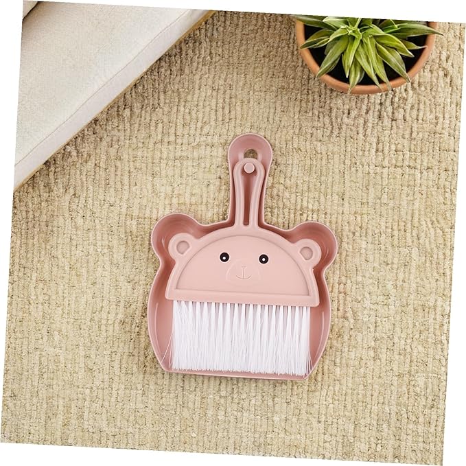 6 Sets Portable Mini Dustpan and Brush with Soft Bristles Compact Small Whisk Broom for Keyboard and Desk Cleaning Lightweight Construction Home and Office Desktop Cleaner