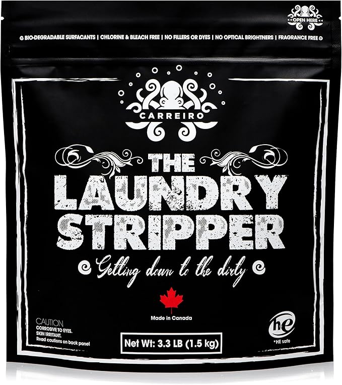 Carreiro Clean The Laundry Stripper - All-In-One! Dirt and Build-up Remover Odor Eliminator Laundry treatment. The One and Only All-in-One Laundry Stripper.…