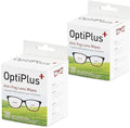OptiPlus Anti Fog Lens Wipes l Pre-Moistened l Cleaning Wipes for Glasses Laptops Screens Smart Phones Optical Lens Goggles and Watch Screen l Quick-Dry &amp Scratch-Free l Two Pack of 100 Pack