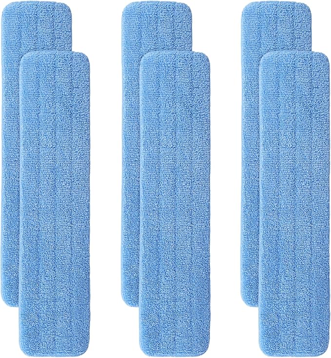 36 Microfiber Pad for Rubbermaid Commercial 36 Inch Mop Head - 6 Pack Replacement Wet &amp Dry Commercial Reusable Cleaning Mop Refills Fit for Any Microfiber Flat Mop System 36