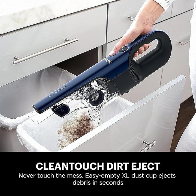 Shark CH964AMZ 2-in-1 Cordless &amp Handheld Vacuum Ultracyclone System Ultra-Lightweight and Portable for Car and Home Washable Filter XL Dust Cup Crevice Tool &amp Scrubbing Brush Blue