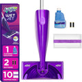 Swiffer WetJet Hardwood and Floor Spray Mop Cleaner Starter Kit Includes: 1 Power Mop 10 Pads Cleaning Solution Batteries