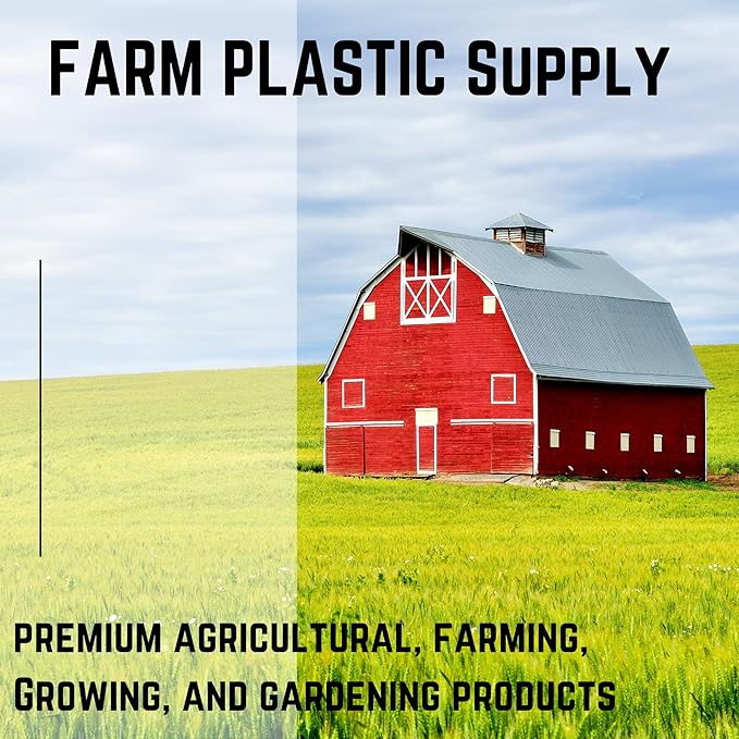Farm Plastic Supply - 55 Gallon Trash Bags 6 Mil - Contractor Trash Bags Black Trash bags Heavy Duty Garbage Bags 55 Gallon Heavy Duty (50 Pack)