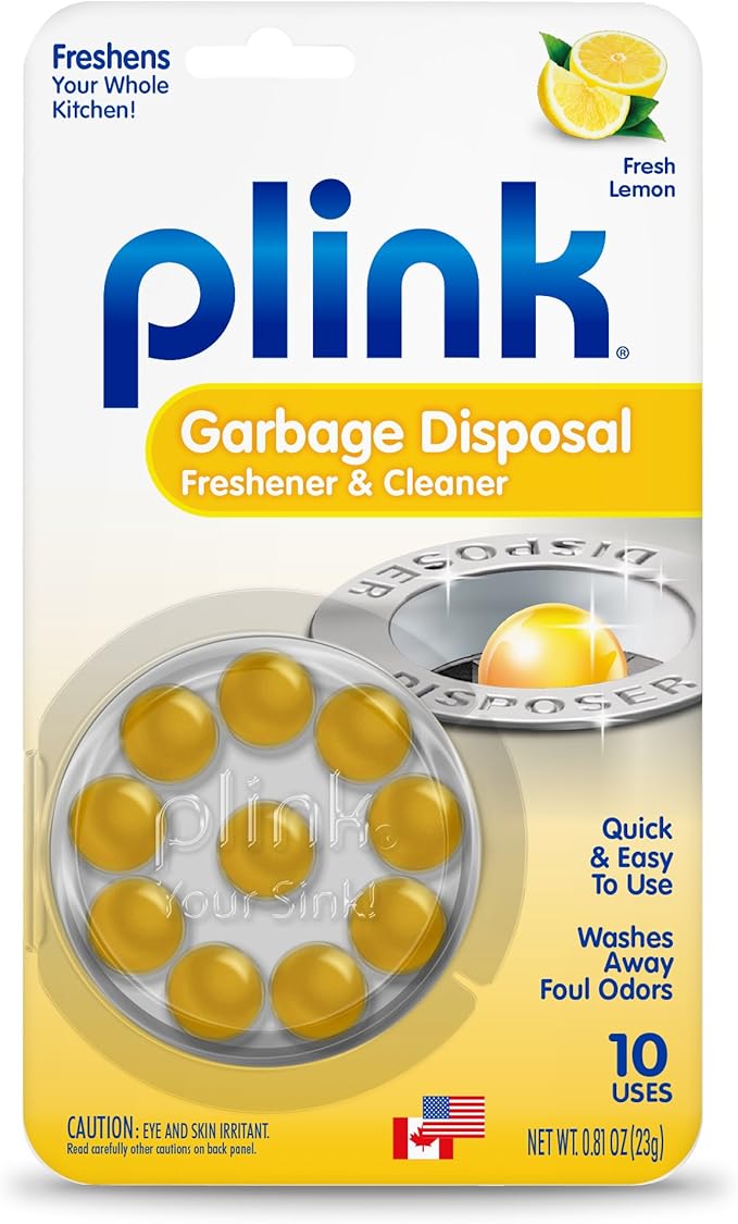 Plink Garbage Disposal Cleaner and Deodorizer 4-Pack 40 Uses Total
