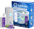 LooLoo 3.0 Touch Free Toilet Freshener Automatic Air Freshener Spray for Bathroom Starter Kit with Light and Toilet Deodorizer Bathroom Spray Odor Eliminator - Lavender