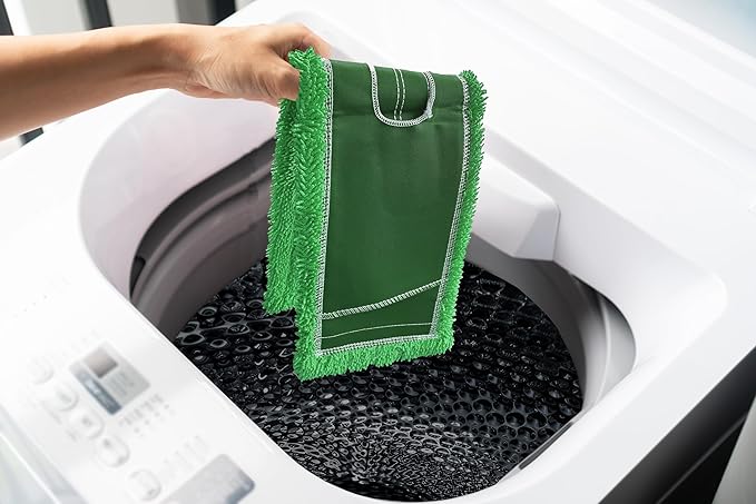 High-Performance Twisted-Loop Microfiber Dust Mop Kit: Superior Cleaning Efficiency - Green 48 Inch