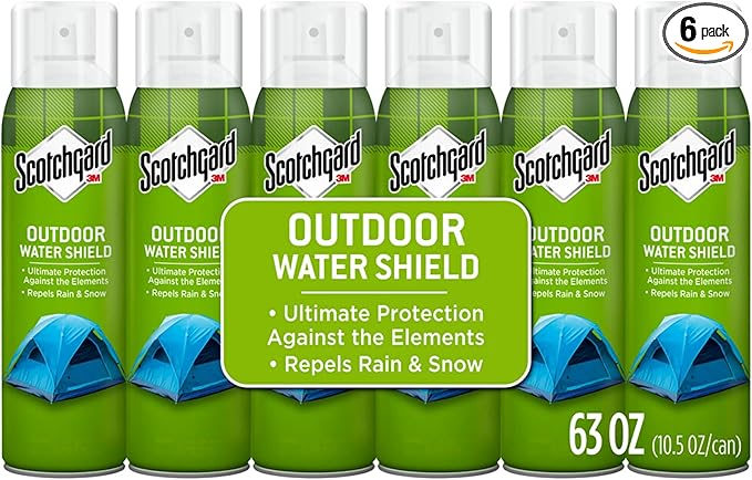 Scotchgard Heavy Duty Water Shield Repels Water Ideal for Outerwear Tents Backpacks Canvas Polyester and Nylon 63 Ounces