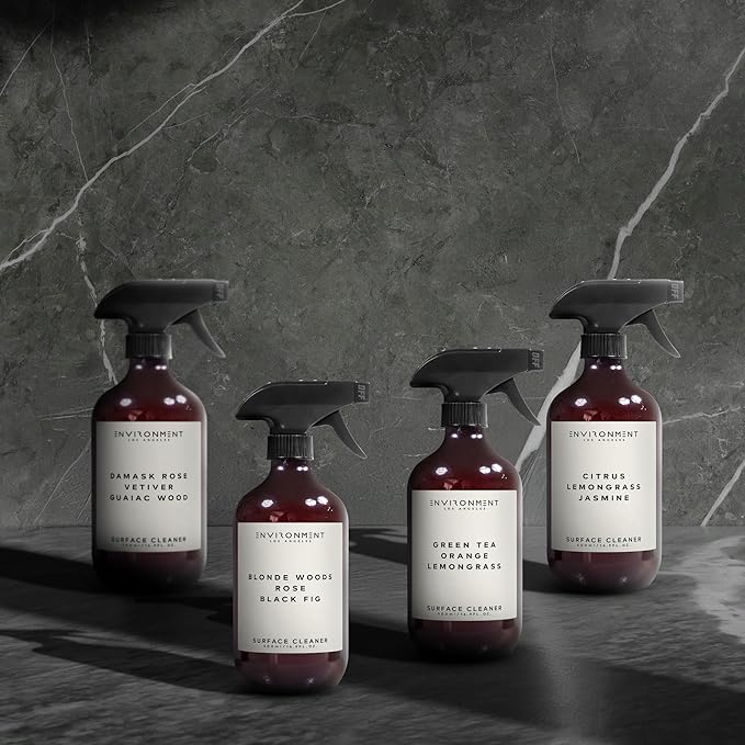 ENVIRONMENT Inspired by 5-Star Resort WN Surface Cleaner 16oz Luxury Surface Cleaner (Jasmine | Green Melon | Lily) Home Essentials Scented Cleaning Products Vegan &amp Cruelty-Free