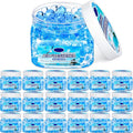 18 Pack Gel Odor Eliminator Beads 8 Ounce Scent Beads Bulk Air Freshener Removing Long Lasting Eliminates Odors for Home Bathrooms Cars Boats Rvs and Pet Areas(Ocean)