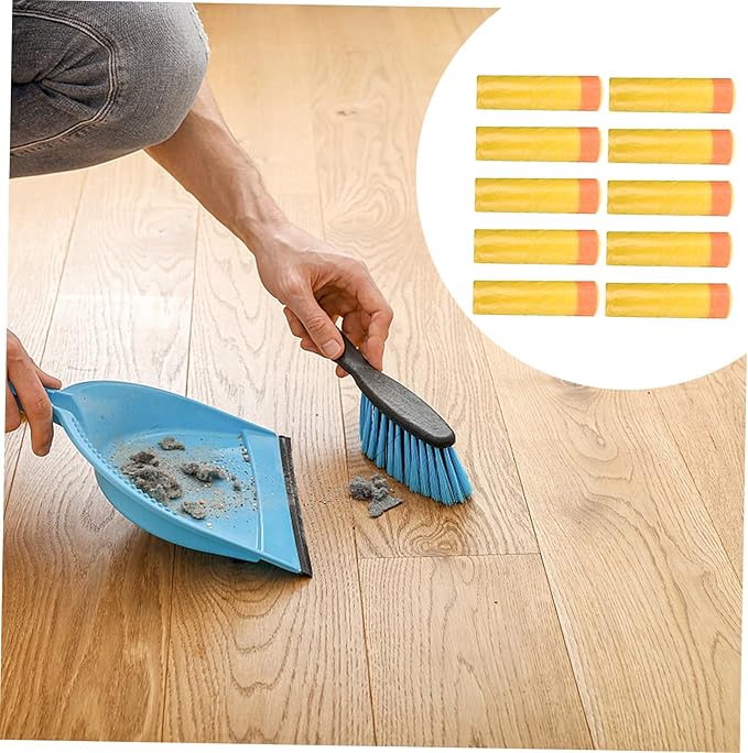 10 Packs Disposable Drawstring Trash Bags Each Sturdy Plastic Waste Container Bags with Handles Heavy-duty Rubbish Liners for Kitchen Bathroom Home Use Total