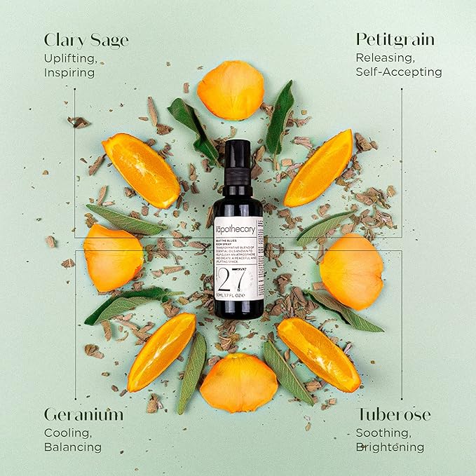 ilapothecary Beat The Blues Room Spray - Essential Oils Gentle Mist - Room Spray Air Freshener - Clary Sage Oil Essential Oil - Vegan - 1.7 oz