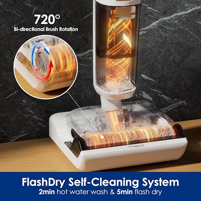 Tineco Floor ONE Stretch S6 Cordless Wet Dry Vacuum Cleaner&ampA20 Cordless Stick Vacuum Cleaner Up to 40Min-Runtime 3 Modes for Multi-Level Messes