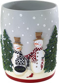 Avanti Linens - Waste Basket Decorative Trashcan Guest Bathroom Essentials Holiday Home Decor (Country Friends Collection)