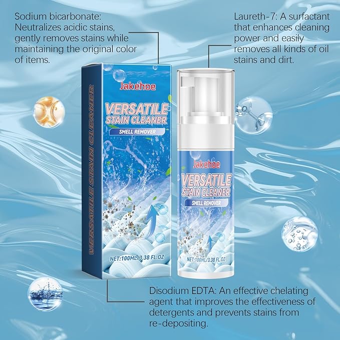 Multi-Purpose Stain Remover Kitchen Grease &amp Bathroom Grime Cleaner Long-Lasting Protection Easy To Use(2PCS)