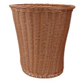 Woven Rattan Trash Can Household Wastebasket Multi Purpose Storage Basket for Bedroom Bathroom Office Random Color Random Color