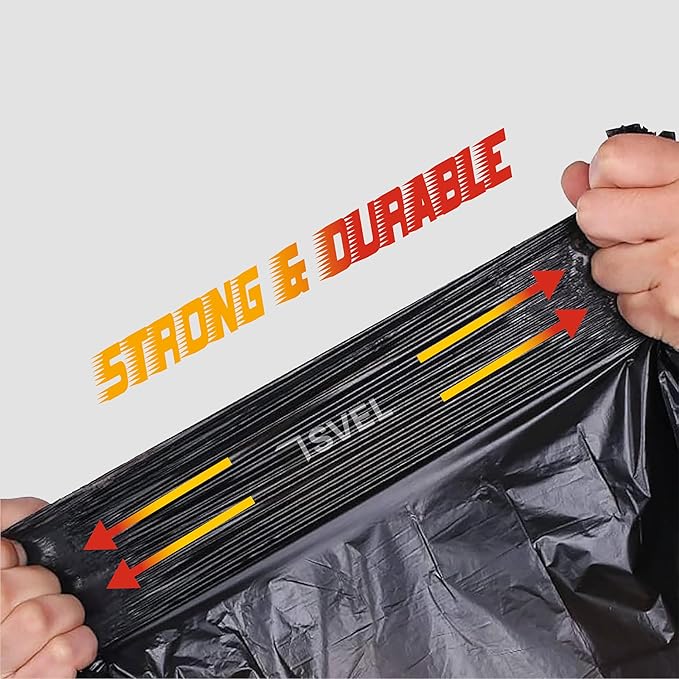 Heavy Duty Industrial Contractor Bags 42 gallons 2 Mil - 33 x 48 Thick and Tough Trash Bag for Construction Commerical Yard Outdoor use. (40)
