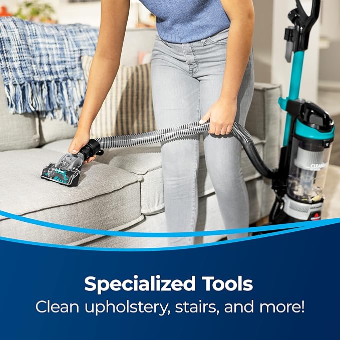 Bissell CleanView Rewind Upright Bagless Vacuum with Automatic Cord Rewind &amp Active Wand 3534