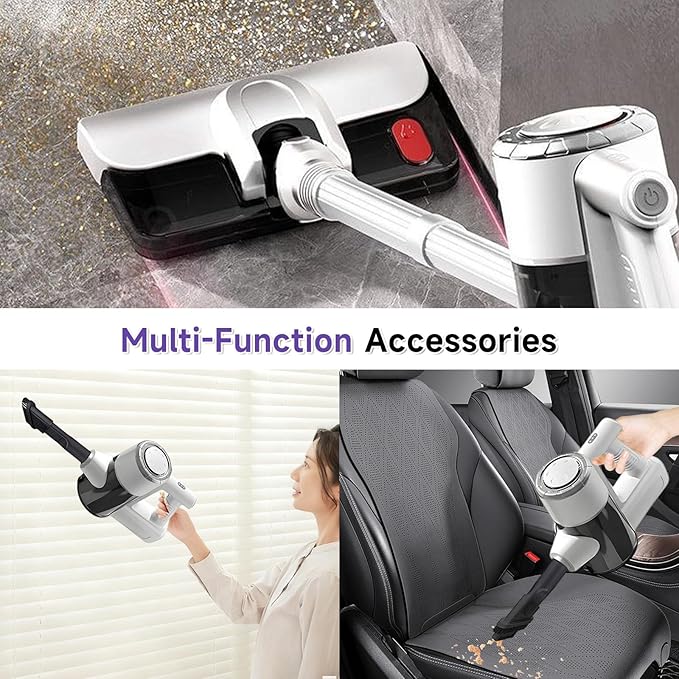 Cordless Vacuum Cleaners for Home Hardwood Floors Vacuum Mop All in One Lightweight Stick Wireless Cleaner Detachable Water Tank and Mop. Ideal for Hard Floor &amp Pet Hair Mop &amp Vacuum Combo