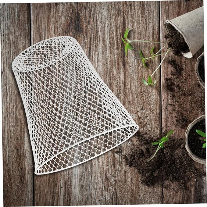 PRETYZOOM 4pcs Sturdy Iron Weave Waste Basket Storage Basket for Organizing Plant Pot Office Bedroom Airflow Mesh