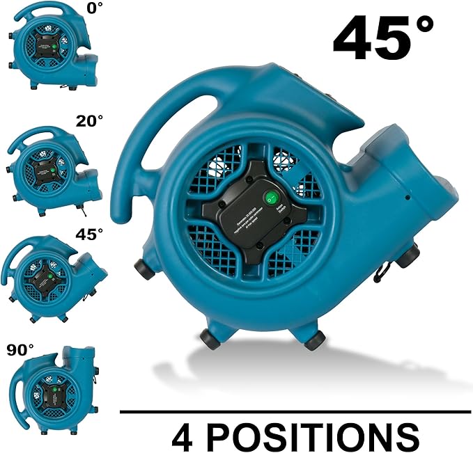 XPOWER P-450NT Freshen Aire 1/3 HP Scented Air Mover with Ionizer Timer &amp Freshener Beads Refill (Lavender Vanilla 8 oz)