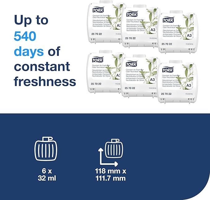 Tork Constant Air Freshener Refill Odor Neutralizer A3 6x32mL 257022