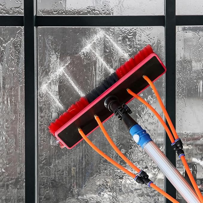 Solar Panel Cleaning Brush Telescopic Rod Window Cleaning Extendable Cleaner Conservatory Roof Solar Panel Cleaning Pole and Outdoor Window Washing Equipment (Size : 9m)