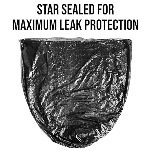 Aluf Plastics 44 Gallon Trash Can Liners (100 Count) - 36 x 46 - Thick 1.5 MIL Equivalent Black Trash Bags for Bathroom Kitchen Office Industrial Commercial Recycling and More