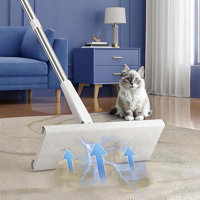 Flat Mop - Dry and Wet Use Cleaning Tools | Click Mop | for Kitchen Bathroom Tile Home Car Apartment Living Room Bedroom Glass Ceiling