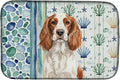 Caroline's Treasures Welsh Springer Spaniel Coastal Sea Glass Dish Drying Mat Absorbent Dish Drying Mat Pad for Kitchen Counter Dish Drainer Mat for Countertop 14 x 21 Multicolor
