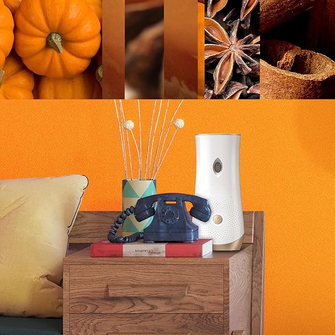 Glade Automatic Spray Refill and Holder Kit Air Freshener for Home and Bathroom Golden Pumpkin &amp Spice 6.2 Oz