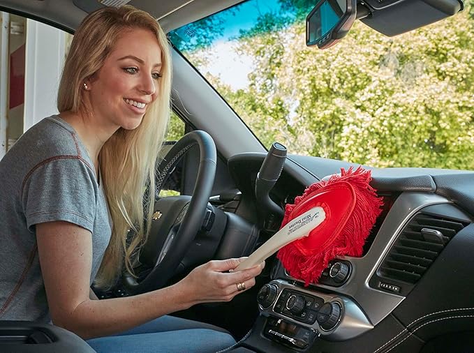 The Original California Car Duster Detailing Kit with Plastic Handle Model Number: 62445  Red