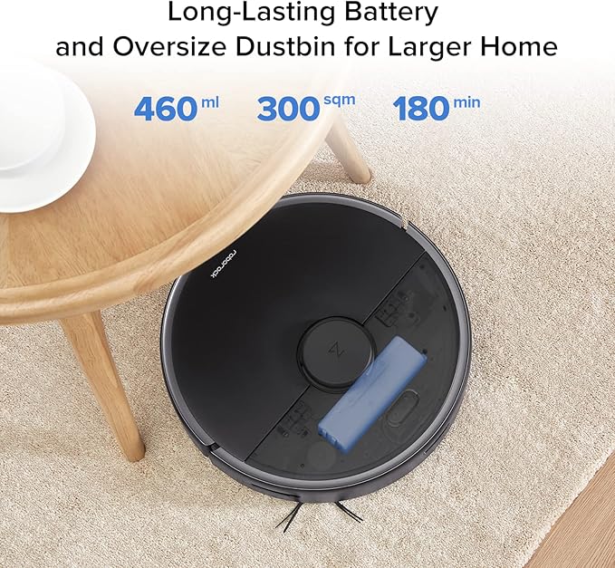 roborock S4 Max Robot Vacuum with Lidar Navigation 2000Pa Strong Suction Multi-Level Mapping No-go Zones Ideal for Carpets and Pets Robotic Vacuum
